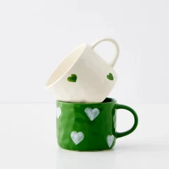 GigiandTom Heartfelt Ceramic Mug White| Pre-order|Kitchen & Dining
