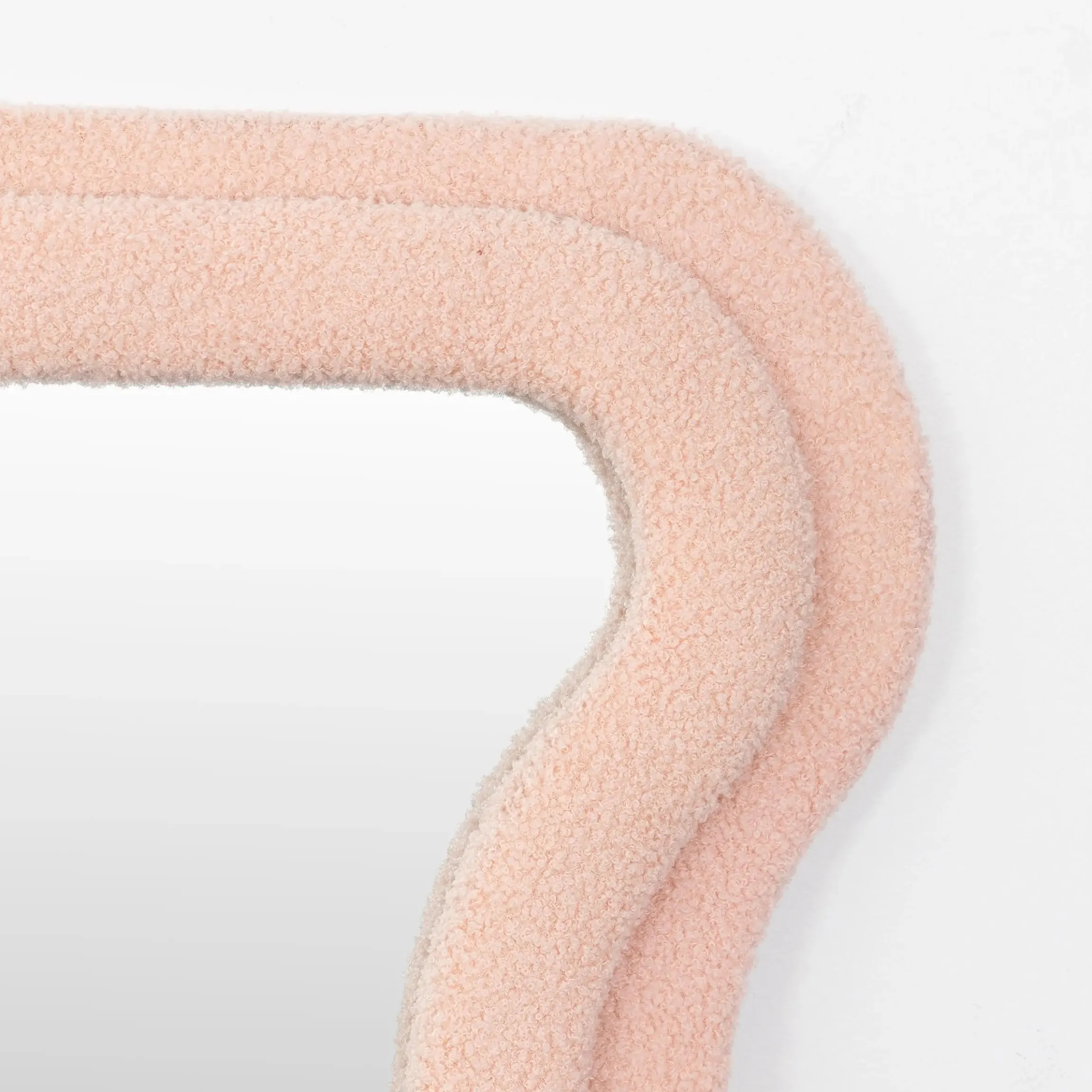 GigiandTom Kinked Wavy Boucle Full Length Mirror Pink| Furniture, Mirrors & Lighting