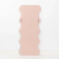 GigiandTom Kinked Wavy Boucle Full Length Mirror Pink| Furniture, Mirrors & Lighting