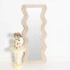 GigiandTom Kinked Wavy Fur Full Length Mirror Champagne| Furniture, Mirrors & Lighting
