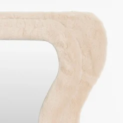 GigiandTom Kinked Wavy Fur Full Length Mirror Champagne| Furniture, Mirrors & Lighting
