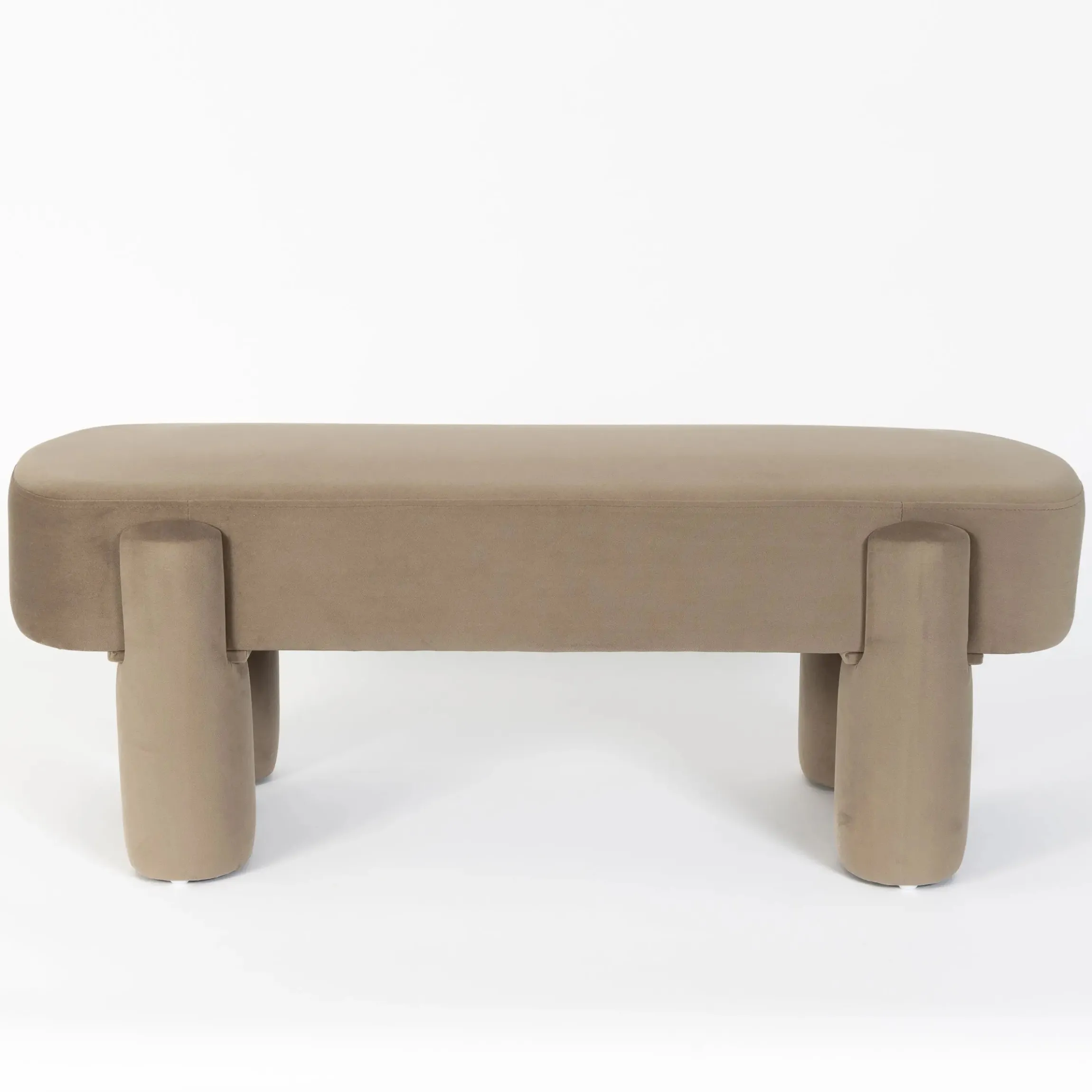 GigiandTom Lego Velvet Bench Seat Taupe| Furniture, Mirrors & Lighting