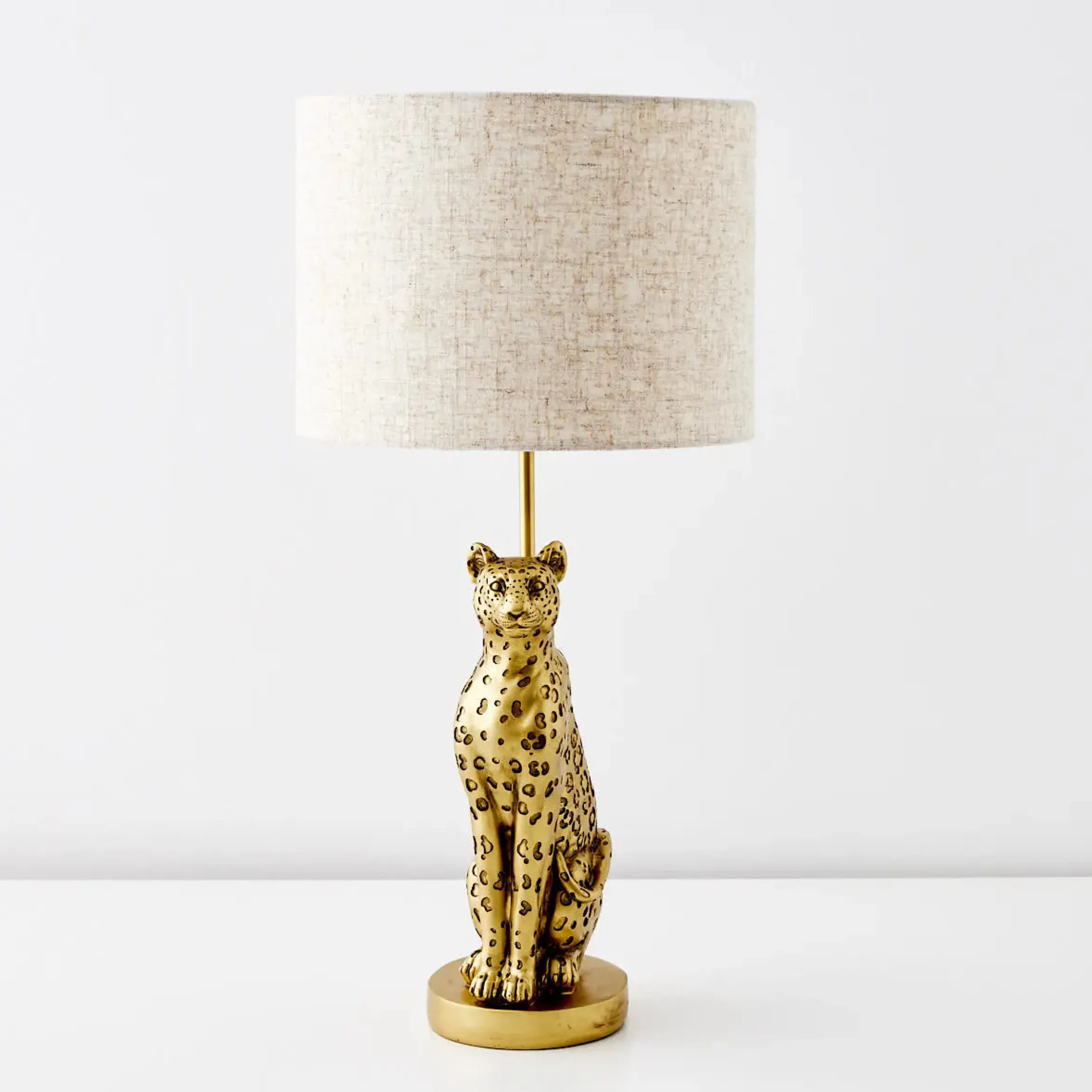 GigiandTom Leon Leopard Resin Table Lamp Gold| Furniture, Mirrors & Lighting