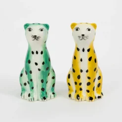 GigiandTom Leopardess Ceramic Salt & Pepper Shakers| Kitchen & Dining