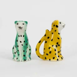 GigiandTom Leopardess Ceramic Salt & Pepper Shakers| Kitchen & Dining