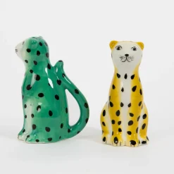 GigiandTom Leopardess Ceramic Salt & Pepper Shakers| Kitchen & Dining