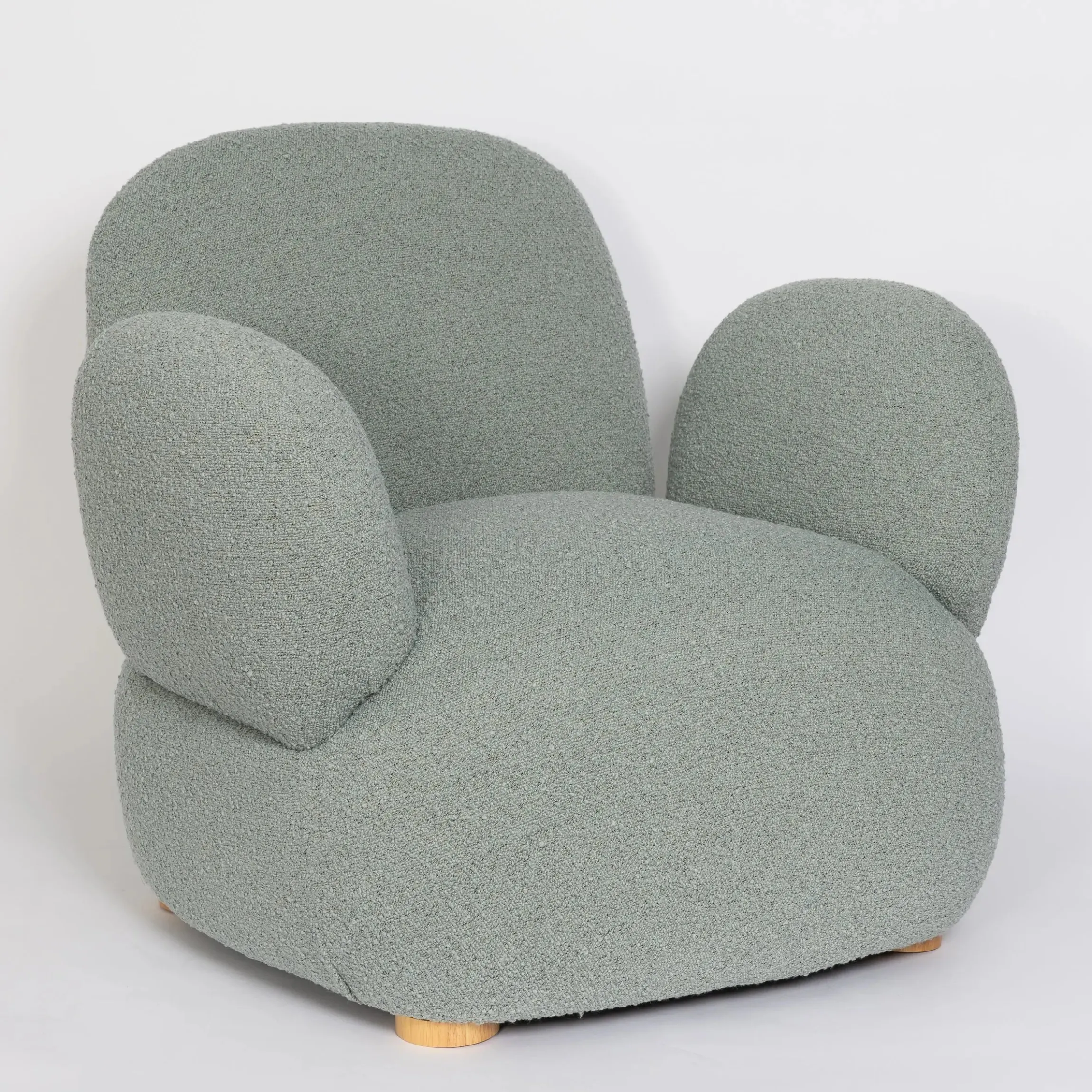 GigiandTom Mallow Boucle Accent Chair Sea Mist| Furniture, Mirrors & Lighting