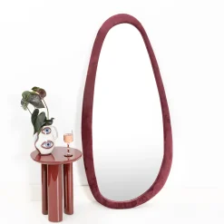 GigiandTom Pebble Velvet Full Length Mirror Oxblood| Furniture, Mirrors & Lighting
