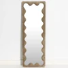 GigiandTom Psychedelia Wavy Velvet Full Length Mirror Green| Furniture, Mirrors & Lighting