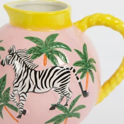 GigiandTom Ra-ra Zebra Ceramic Drink Pitcher| Kitchen & Dining