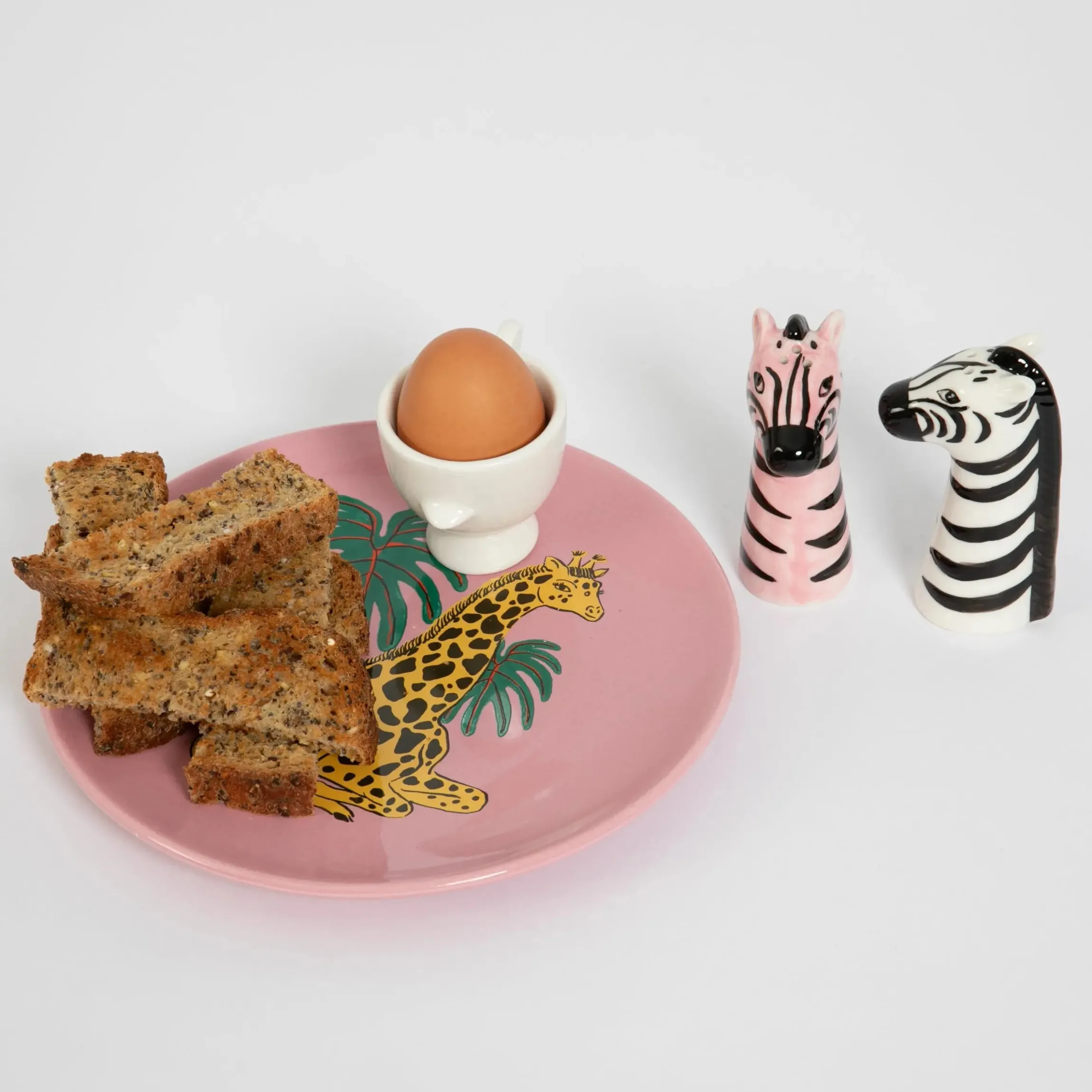 GigiandTom Ra-ra Zebra Ceramic Salt & Pepper Shakers| Kitchen & Dining