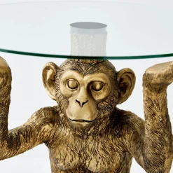 GigiandTom Resin Monkey Side Table Gold| Furniture, Mirrors & Lighting