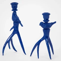 GigiandTom Resting Robin Resin Candle Holder Set of 2| Candles & Candle Holders