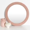 GigiandTom Round Boucle Wall Mirror Dusty Rose| Furniture, Mirrors & Lighting