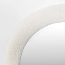 GigiandTom Round Boucle Wall Mirror White| Furniture, Mirrors & Lighting