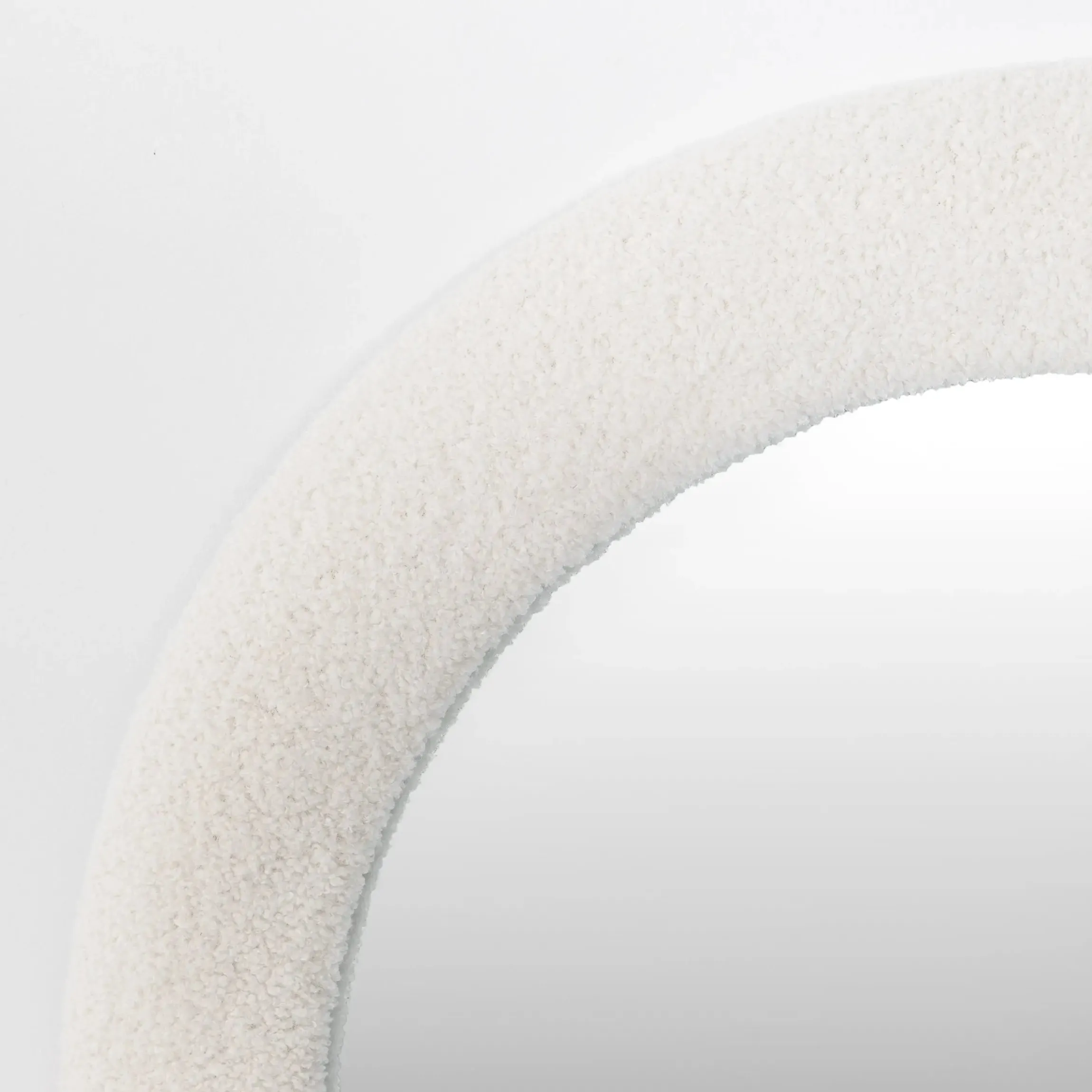 GigiandTom Round Boucle Wall Mirror White| Furniture, Mirrors & Lighting