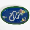 GigiandTom Serpentine Ceramic Serving Platter| Kitchen & Dining