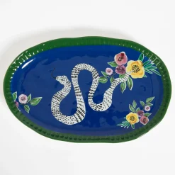 GigiandTom Serpentine Ceramic Serving Platter| Kitchen & Dining