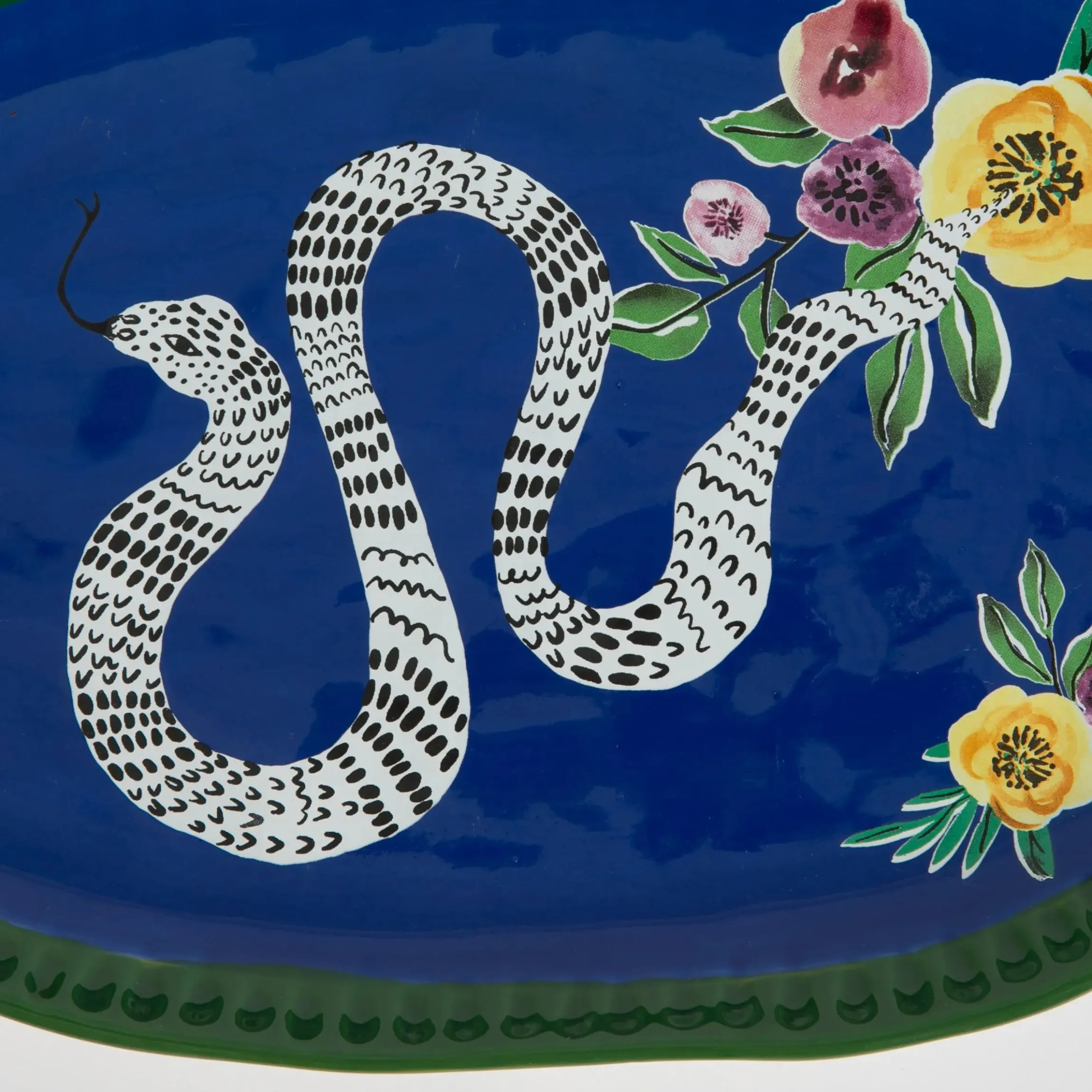 GigiandTom Serpentine Ceramic Serving Platter| Kitchen & Dining