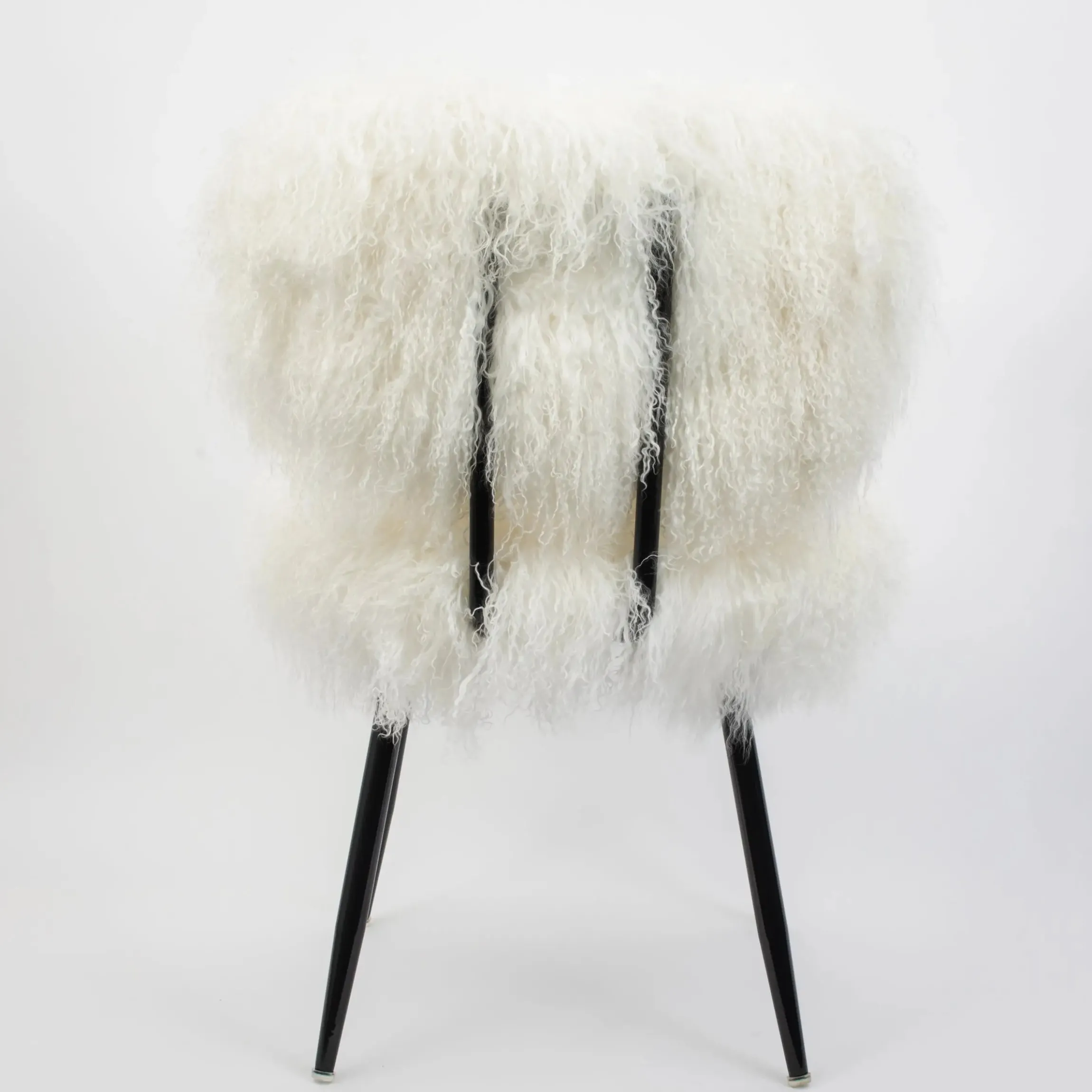 GigiandTom Shag Mohair Accent Chair Off White| Furniture, Mirrors & Lighting