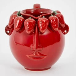 GigiandTom Strawberry Girl Ceramic Pitcher| Kitchen & Dining