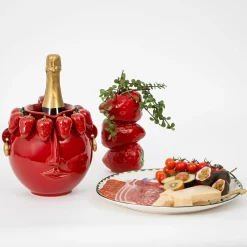 GigiandTom Strawberry Girl Ceramic Pitcher| Kitchen & Dining