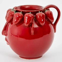 GigiandTom Strawberry Girl Ceramic Pitcher| Kitchen & Dining