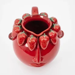 GigiandTom Strawberry Girl Ceramic Pitcher| Kitchen & Dining